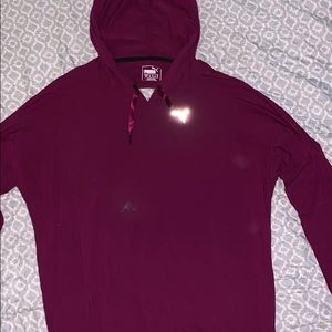 Puma long-sleeve hoodie with open back
